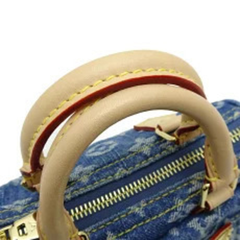 Louis Vuitton Speedy ST Handbag Monogram Denim Blue - Picture 5 of 8